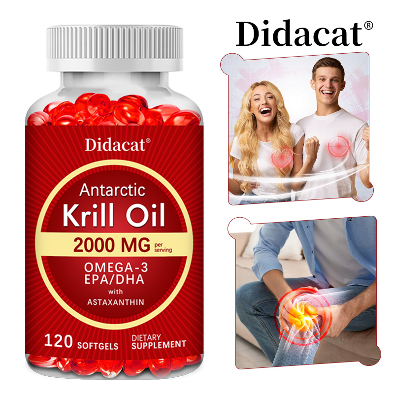 Krill Oil Supplement - 2000mg Olej z Krilla Antarktycznego z