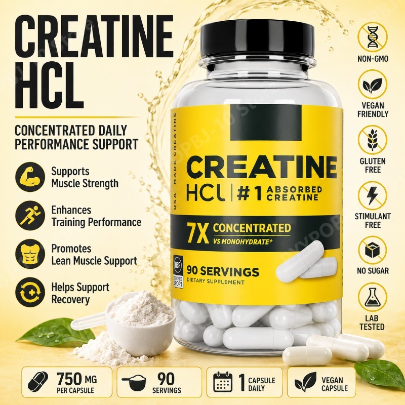 Nutrition Of Fitness - Kreatyna HCl 750mg 90 kapsułek Wsparcie