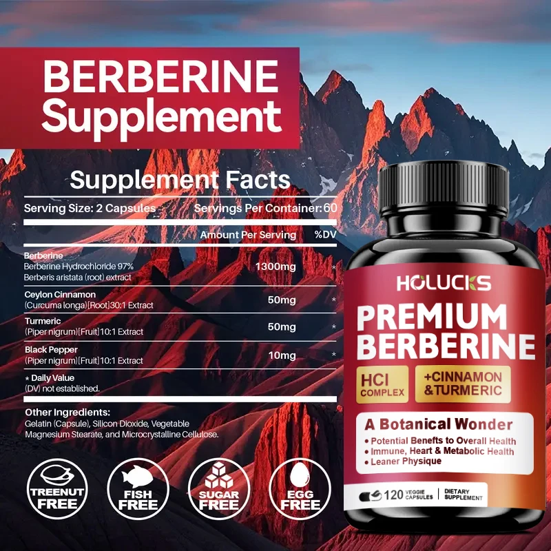 Berberine Hcl Capsule - Holucks Premium Berberine HCl Complex z