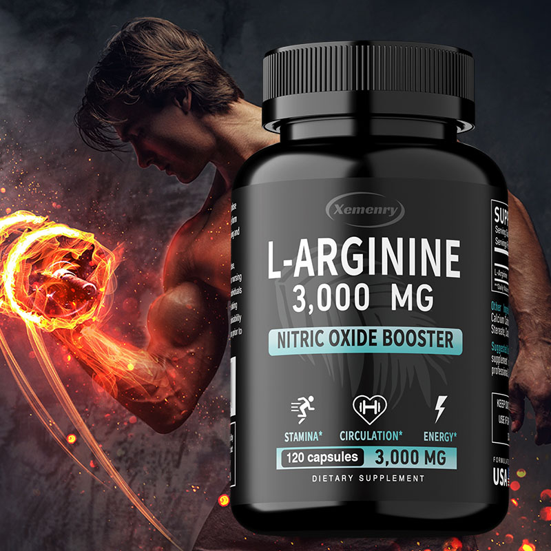 Pre Workout Supplement - L-Arginina - wspomaga wzrost mięśni, wspomaga