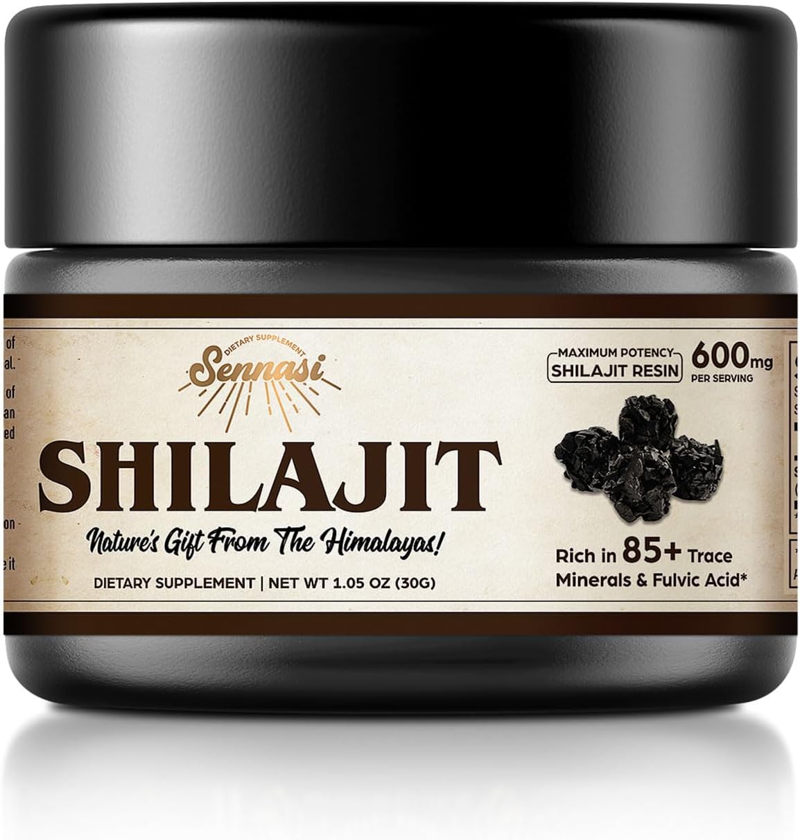 Shilajit Resin Pure - Shilajit Czysta Himalajska Organiczna Żywica Shilajitu,
