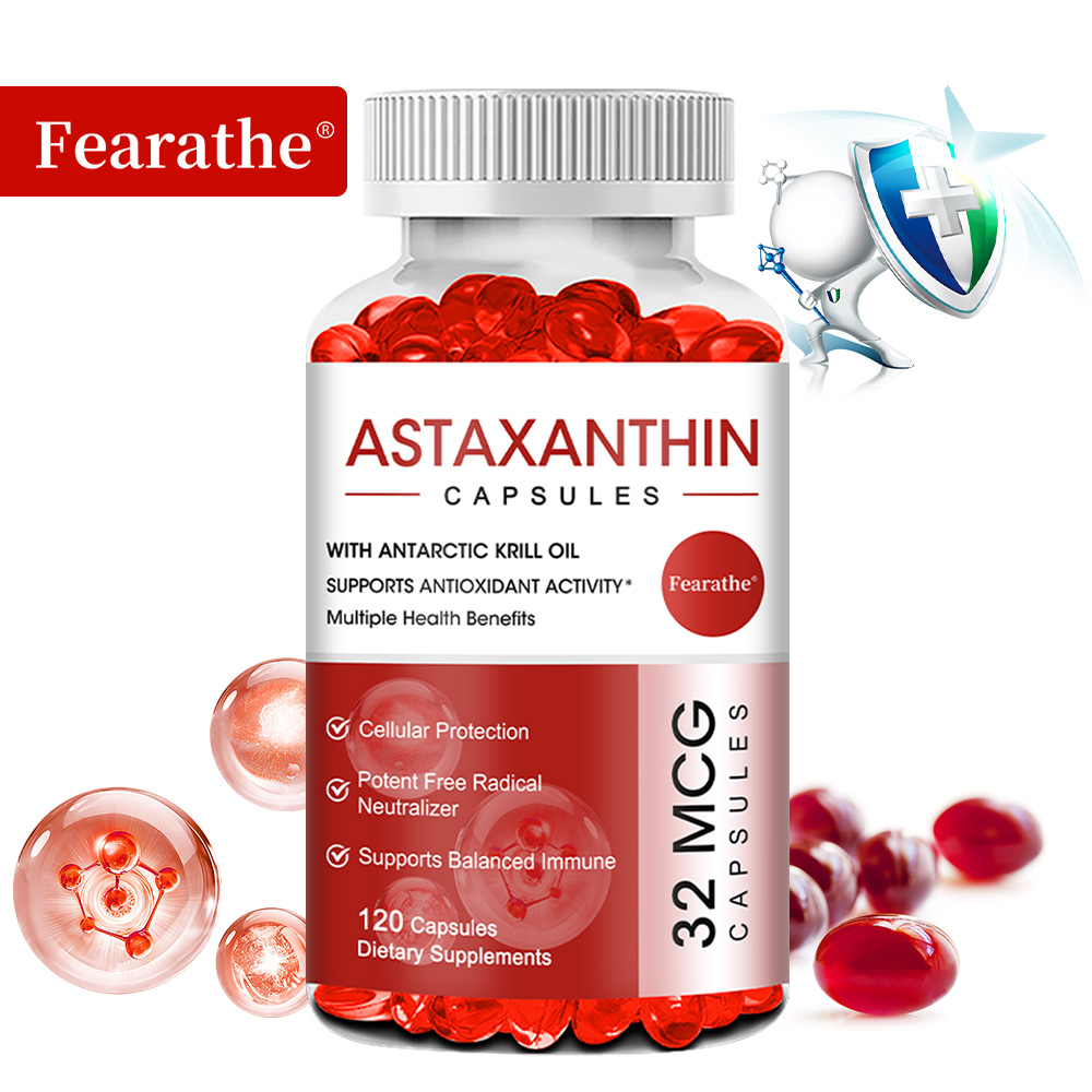 Krill Oil Supplement - Suplement diety Astaxanthin Softgels, z olejem