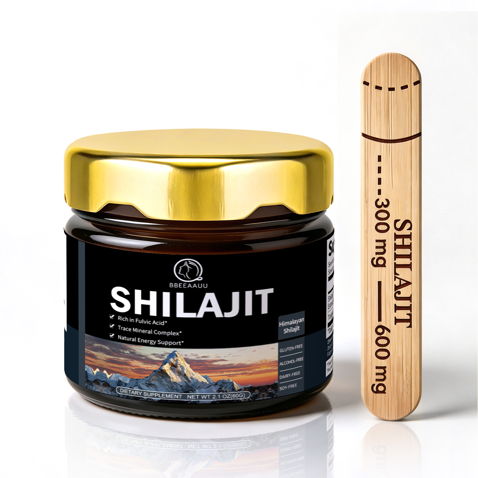 Shilajit Resin Pure - BBEEAAUU 100% Czysta Żywica Shilajit Oryginalny