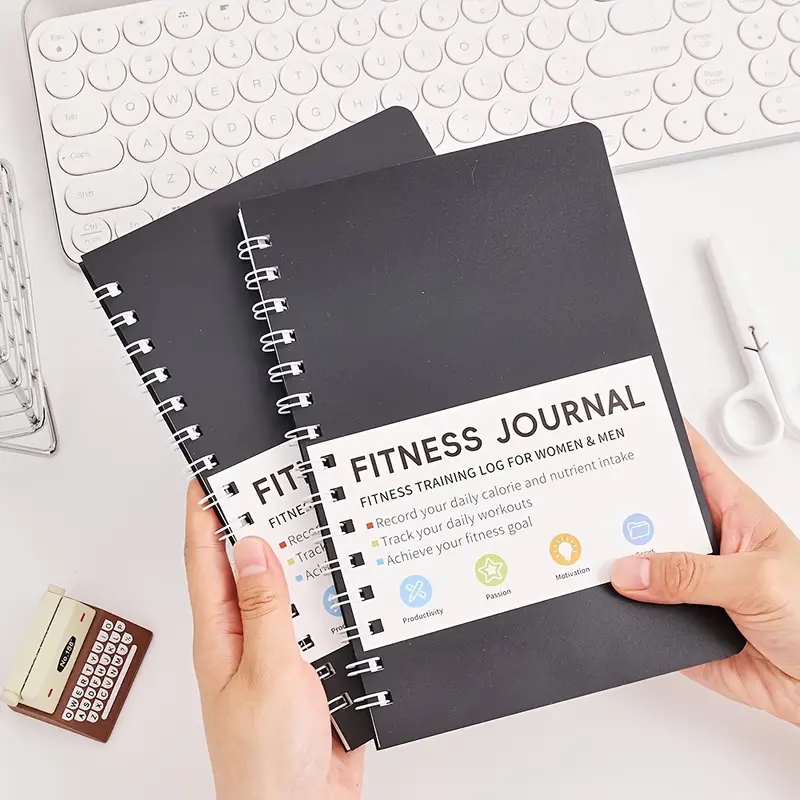 Nutrition And Exercise - Dziennik Fitnessu Notatnik Plany Codziennych Ćwiczeń
