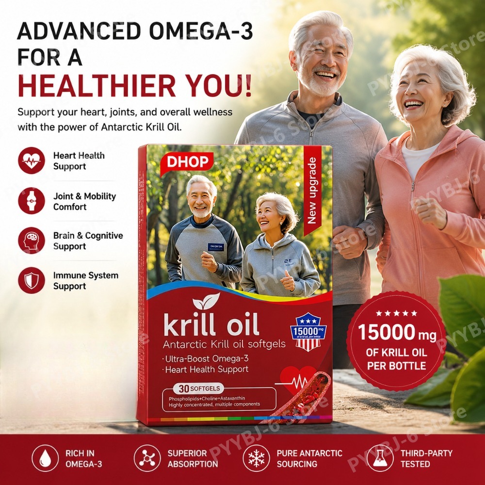 Krill Oil Supplement - Olej z krila antarktycznego 15000mg 30