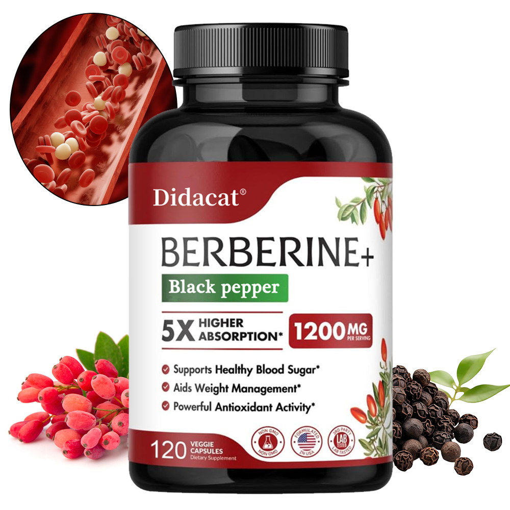 Berberine Hcl Capsule - Berberine Supplement 1200mg - Ultra Pure