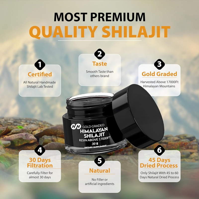 Czysta żywica shilajitu himala – Shilajit Resin Pure recenzja i cena