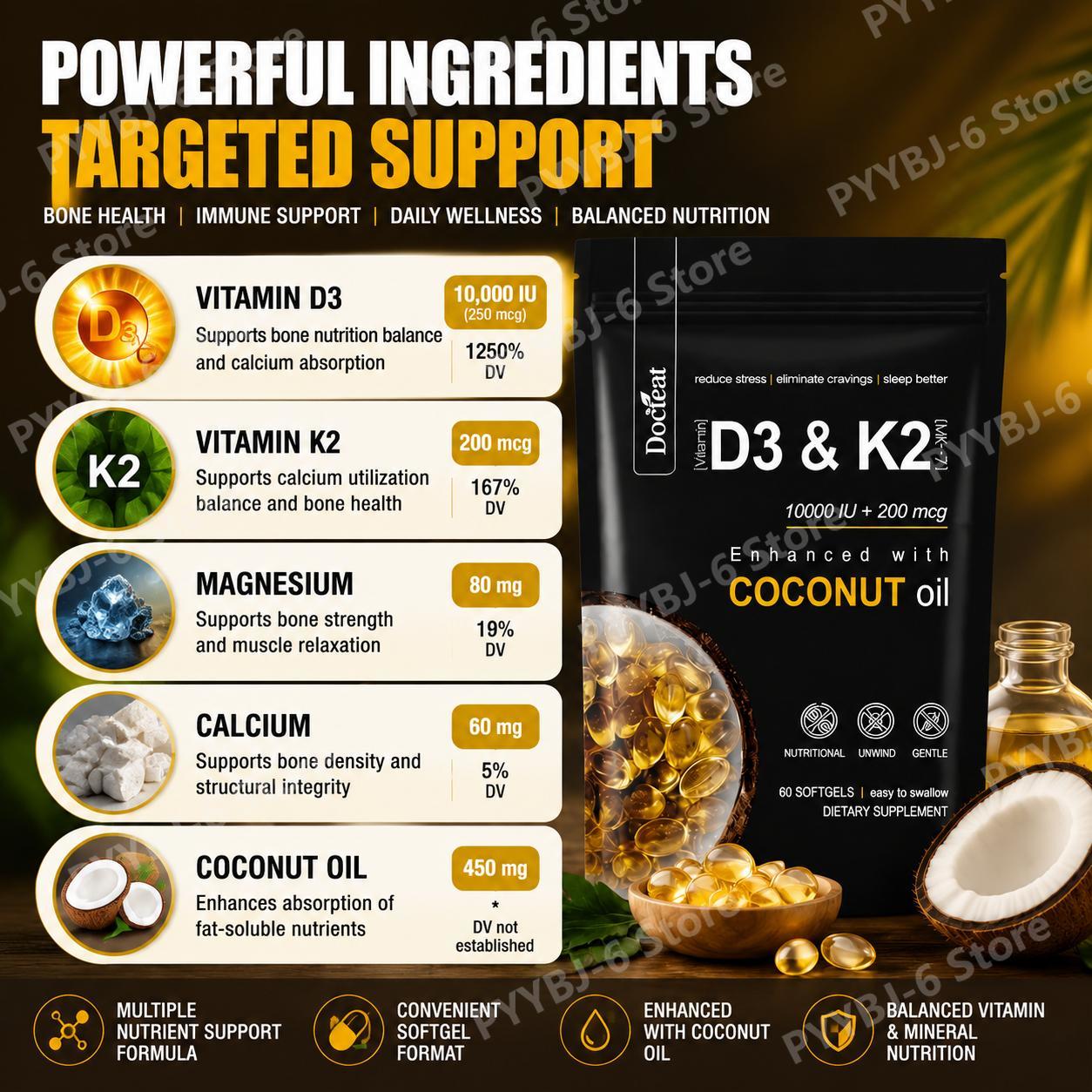 Docteat Witamina D3 i K2 w kap – Nutrition & Fitness Class recenzja i cena
