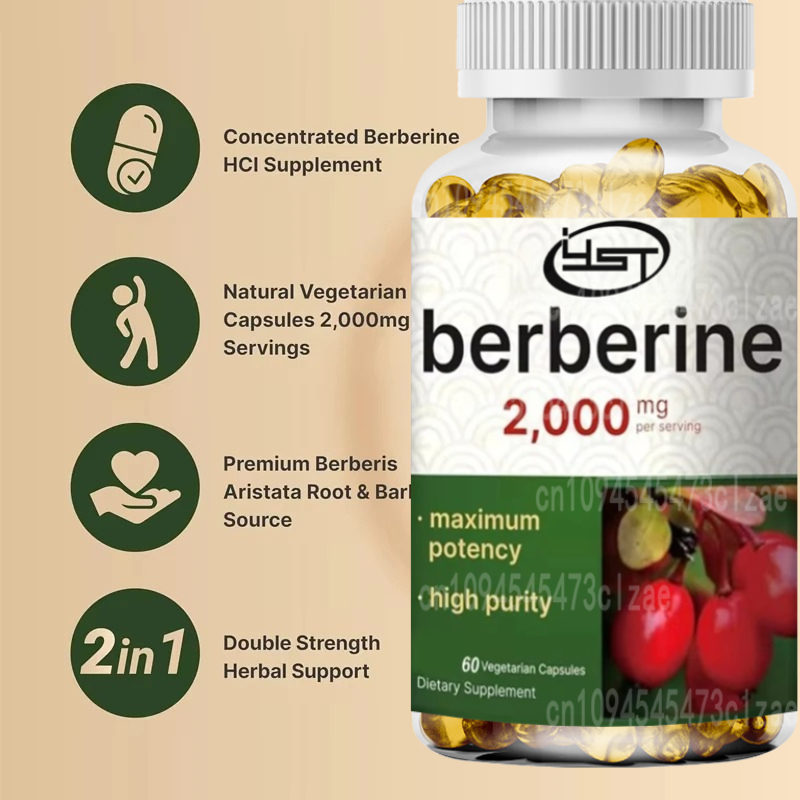 Suplement berberiny |   60 kap – Berberine Hcl Capsule recenzja i cena