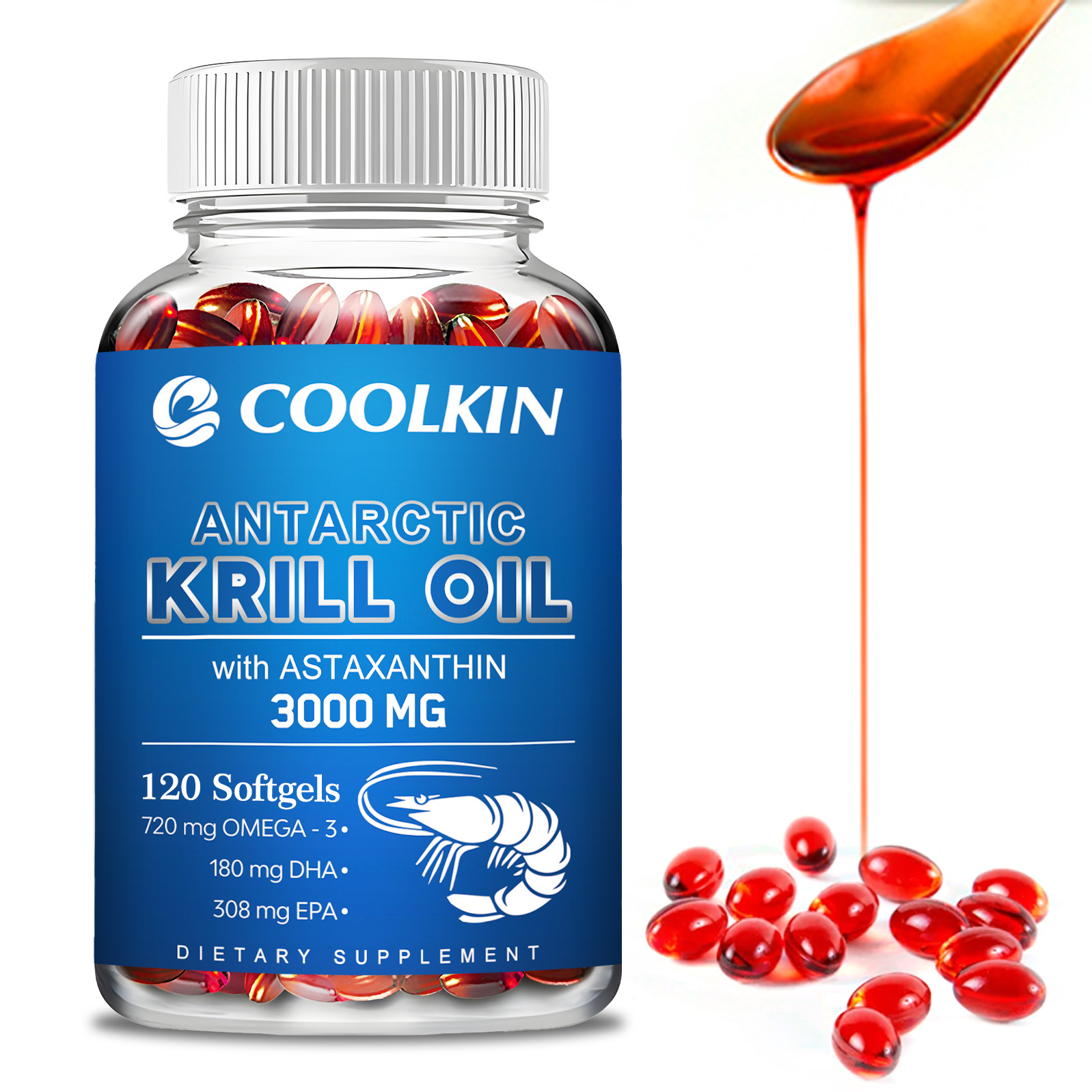 Antarktyczny olej z krila 3000 – Krill Oil Supplement recenzja i cena