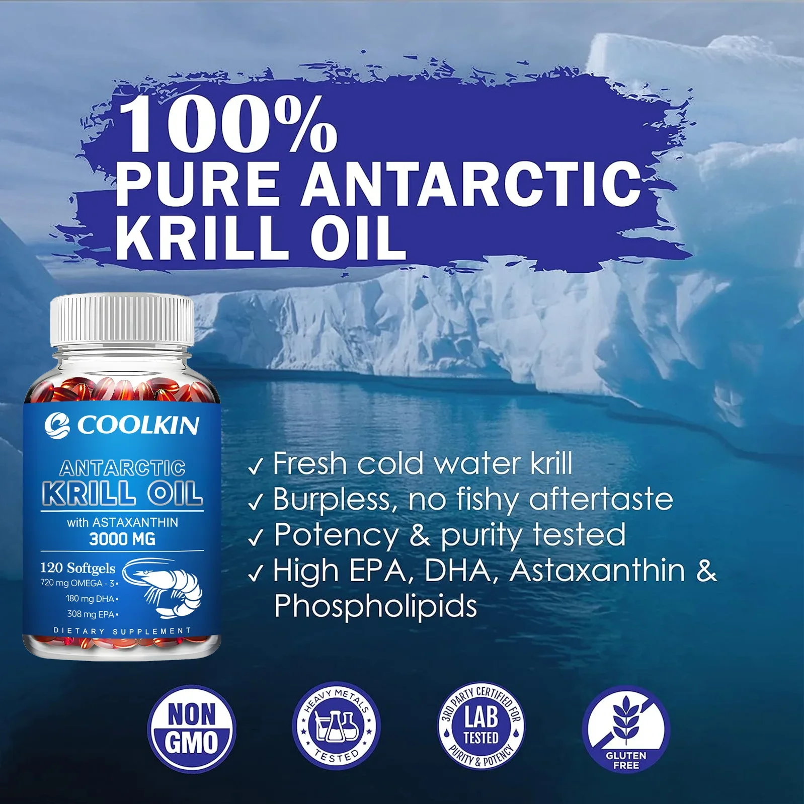Antarktyczny olej z krila 3000 – Krill Oil Supplement recenzja i cena