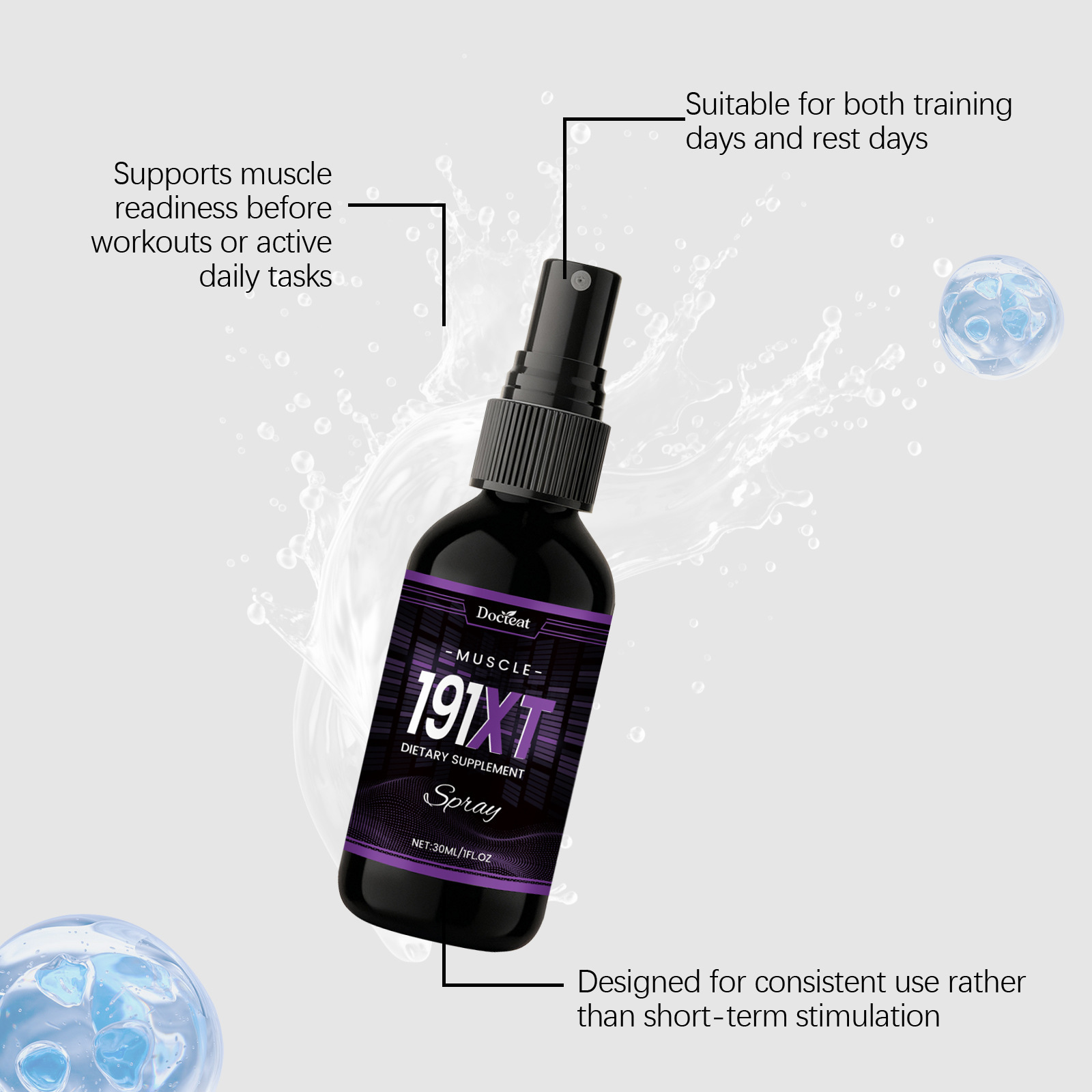 Spray na wzrost mięśni, wzmacn – Nutrition And Exercise recenzja i cena
