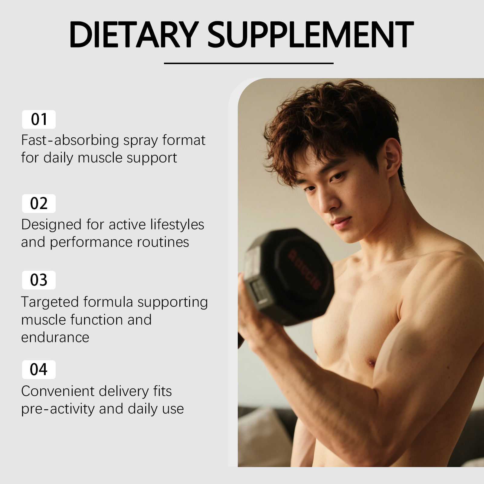 Spray na wzrost mięśni, wzmacn – Nutrition And Exercise recenzja i cena